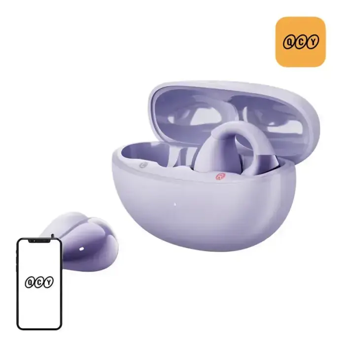 QCY Crossky Clip T33 ausinės (violetinės)