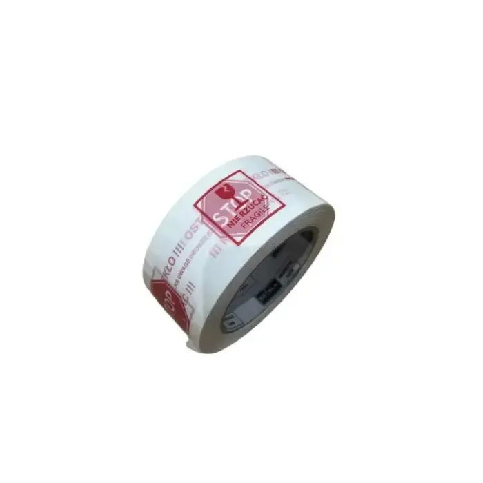 Līmlente ar uzdruku „Uzmanīgi, stikls” BSTech, 48 mm x 100 m
