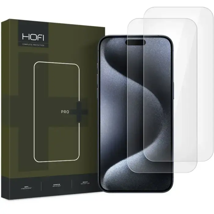 HOFI GLASS PRO+ aizsargstikls telefonam iPhone 16 Pro Max caurspīdīgs 2 gab.