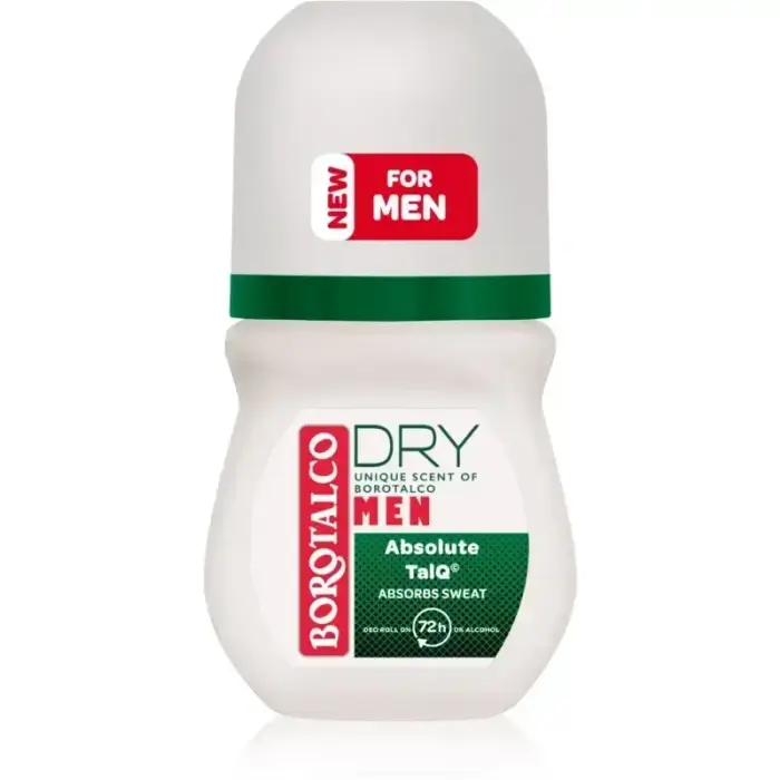 Borotalco MEN Dry rutulinis dezodorantas 72h su unikaliu kvapu 50 ml