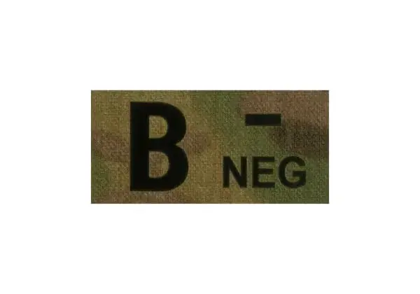B Neg IR Patch