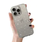 Crystal Glitter Vāks iPhone 16 Plus Silver — Foto 1