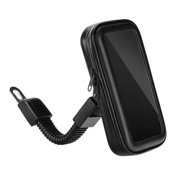 Uchwyt rowerowy z etui 4,8"-5,5" CM756 wodoszczelne czarny|black
