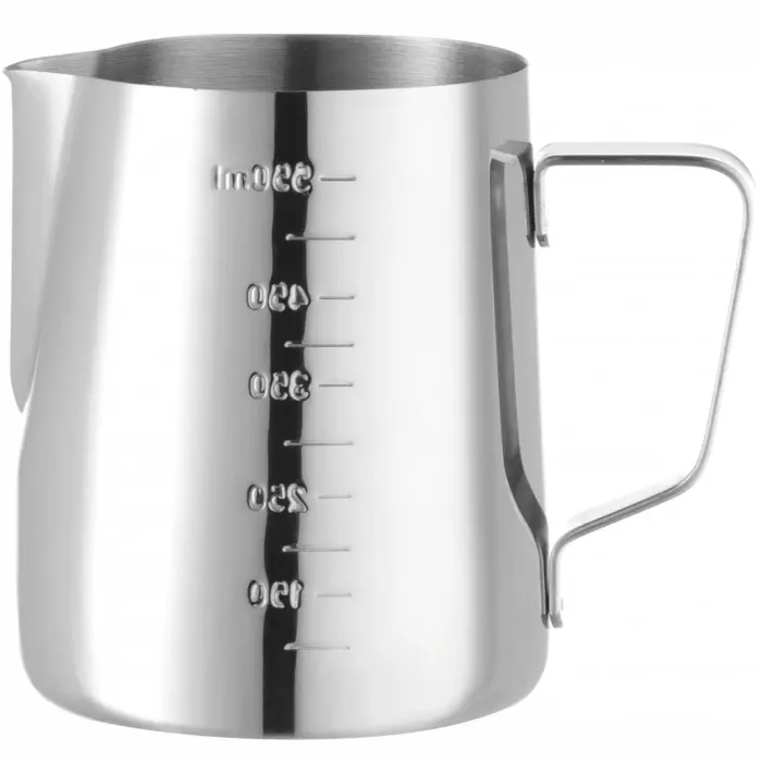 Hendi Stainless Steel Milk Jug with Measuring Scale, 0.55 L, 130 x 77 x 115 mm