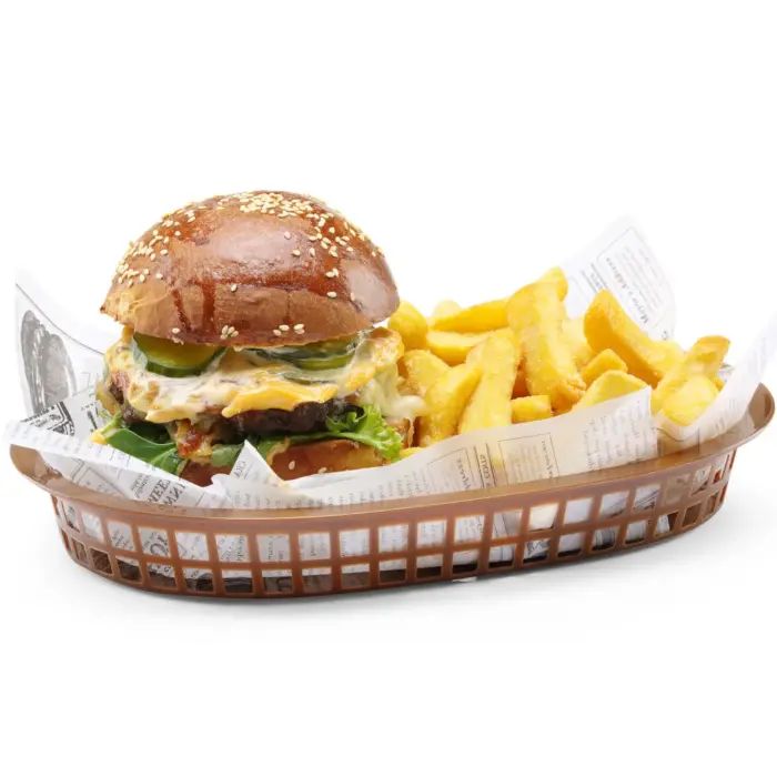 Koszyk do pieczywa owalny brązowy 6 szt. - Hendi 426296 Foto 3