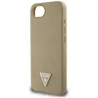 Guess Grained Triangle MagSafe vāks iPhone 16e - Brūns — Foto 6