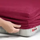 Fitted Terry Sheet 140x200 cm, Beetroot — Photo 2