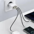 Baseus Compact tīkla lādētājs | 30W | PD | USB-A, USB-C | balts Foto 12
