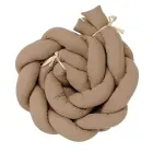 Cot Bumper Braided Muslin Beige 200cm — Photo 2