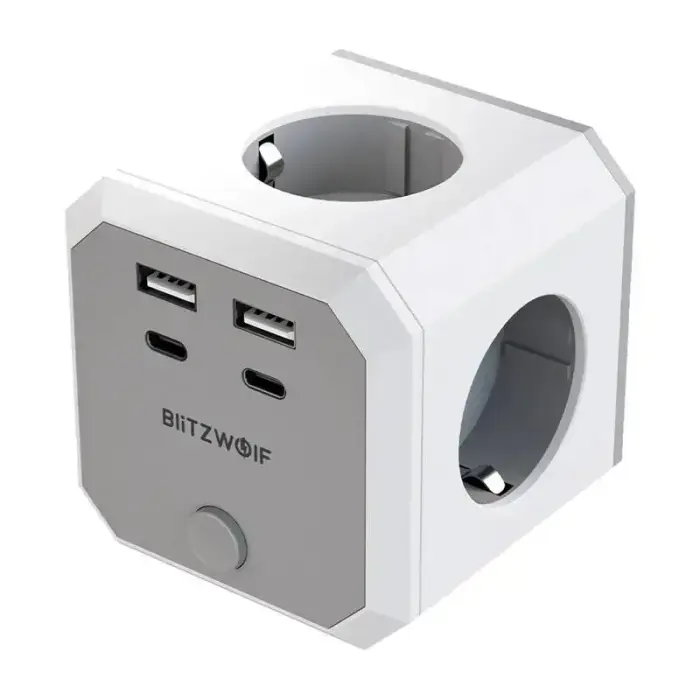 BlitzWolf BW-EC2 8-in-1 Power Cube (4xAC / 2 x USB-A / 2 x USB-C)