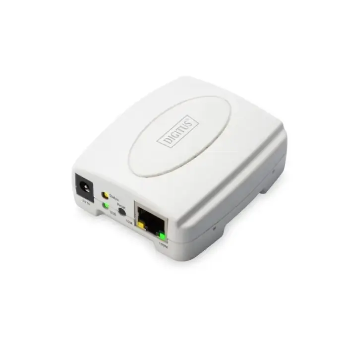 DIGITUS LAN drukas serveris 1xUSB 2.0 1xRJ45 Fast Ethernet 10/100Mbps DN-13003-2