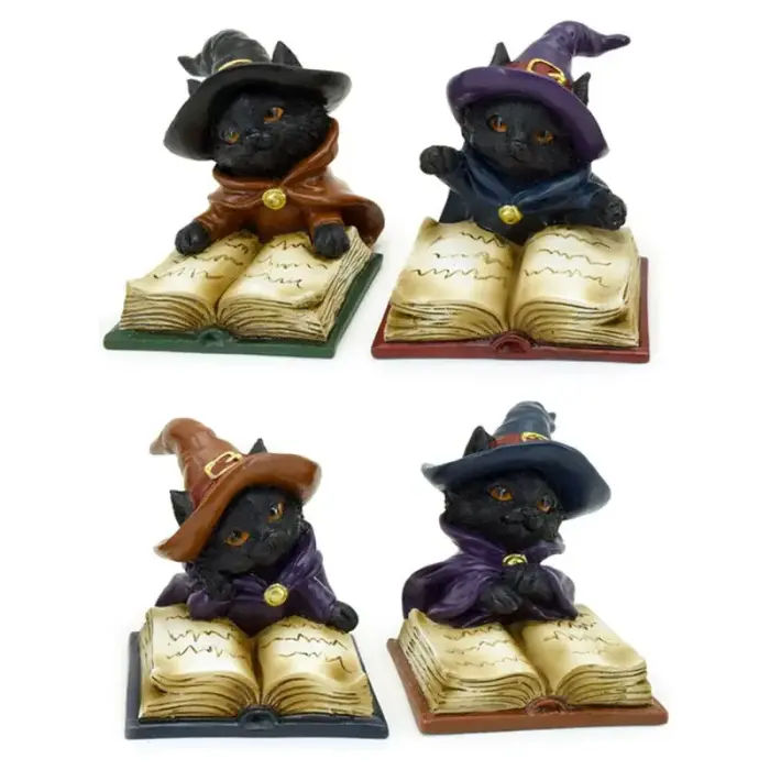 Black Cat Witch's Book of Spells asorti figūra