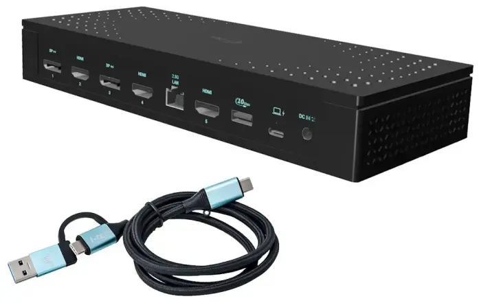 i-tec dokijaam Universal 5x 4K Display Docking Station, Power Delivery 100W