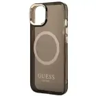 Guess Translucent MagSafe Compatible Case for iPhone 14 Plus Black — Photo 6