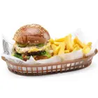 Koszyk do pieczywa owalny brązowy 6 szt. - Hendi 426296 Foto 3