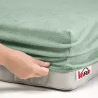 Terry Fitted Sheet 160x200 cm, Olive — Photo 2