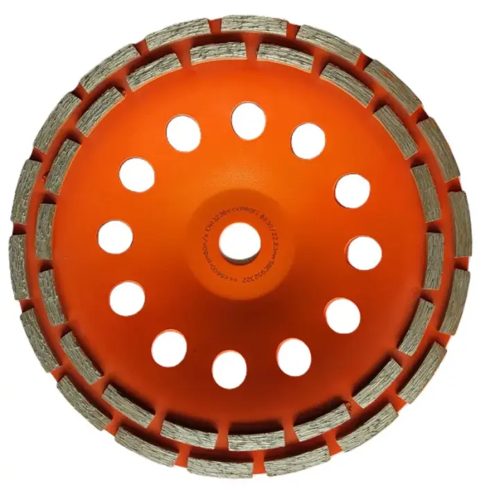 kausveida disks, dwurzędowa do betonu, 230 mm x 22,2 mm