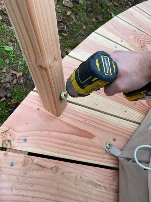 Short Guy Pole for Wooden Platform - 65 cm Foto 2