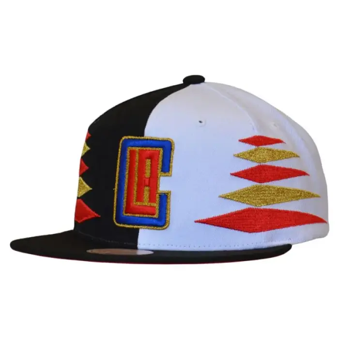 Mitchell & Ness NBA Diamond Cut Los Angeles Clippers Cap - HHSS1093-LACYYPPPBKWH, size UNIWERSALNY