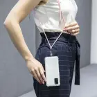 Universal neck strap for phones navy blue Фото num