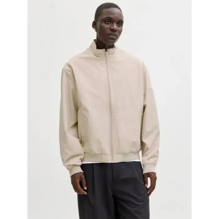 Jack&Jones Vyriški bomber striukė JJECHARGE STAND COLLAR BOMBER NOOS 12288895 MOONBEAM, dydis M