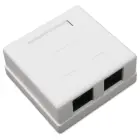 XtendLan Data Socket 2x RJ-45, Cat5e, unshielded, surface mount, bottom entry, punch-down — Foto 1