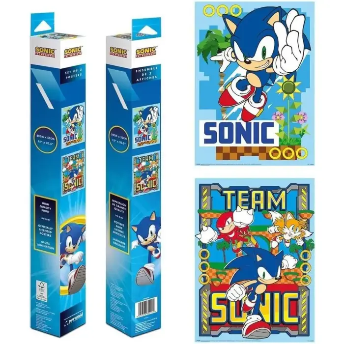 Sonic The Hedgehog 2 posterikomplekt