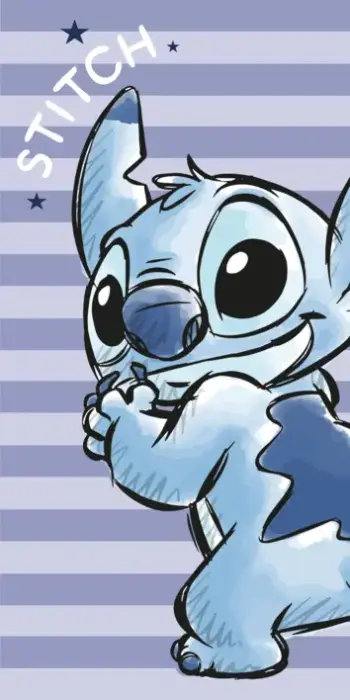 Lilo & Stitch Stripes Quick-Dry Beach Towel 70x140 cm Purple
