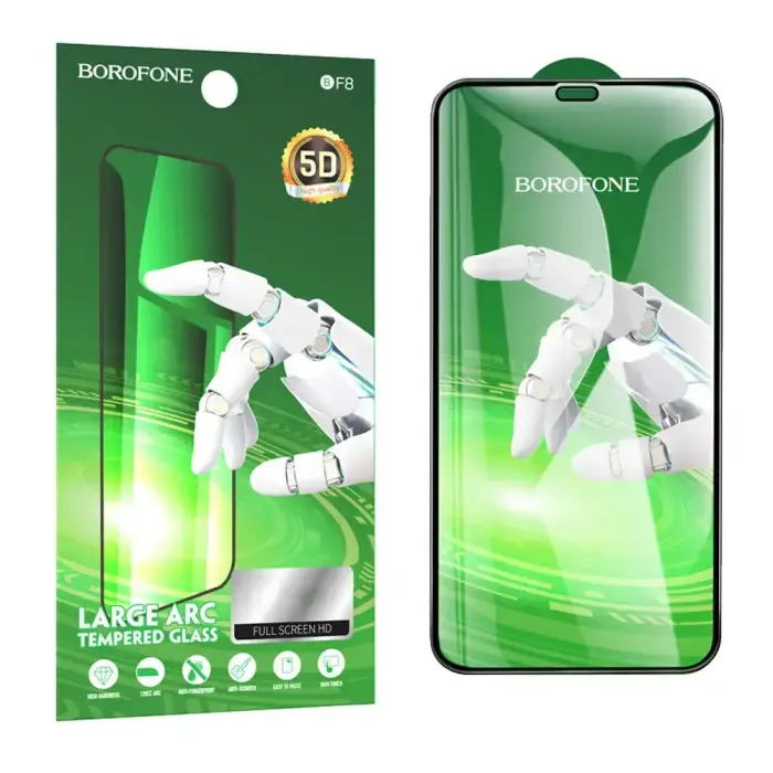 Borofone Tempered glass BF8 Diamond Armor Full Screen 5D Large Arc for Iphone X/XS/11 Pro - 10 pieces