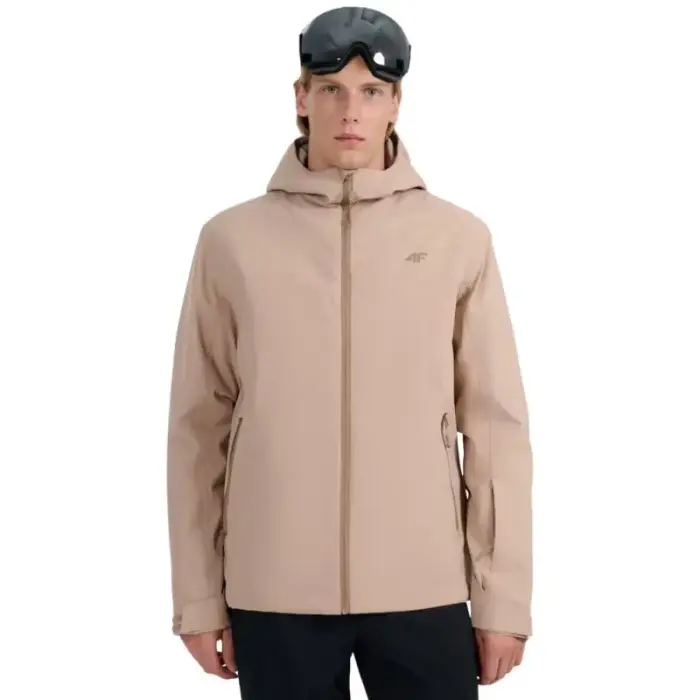 Men's ski jacket 4F M0787 beige 4FWAW25TTJAM0787 83S - Feature: M