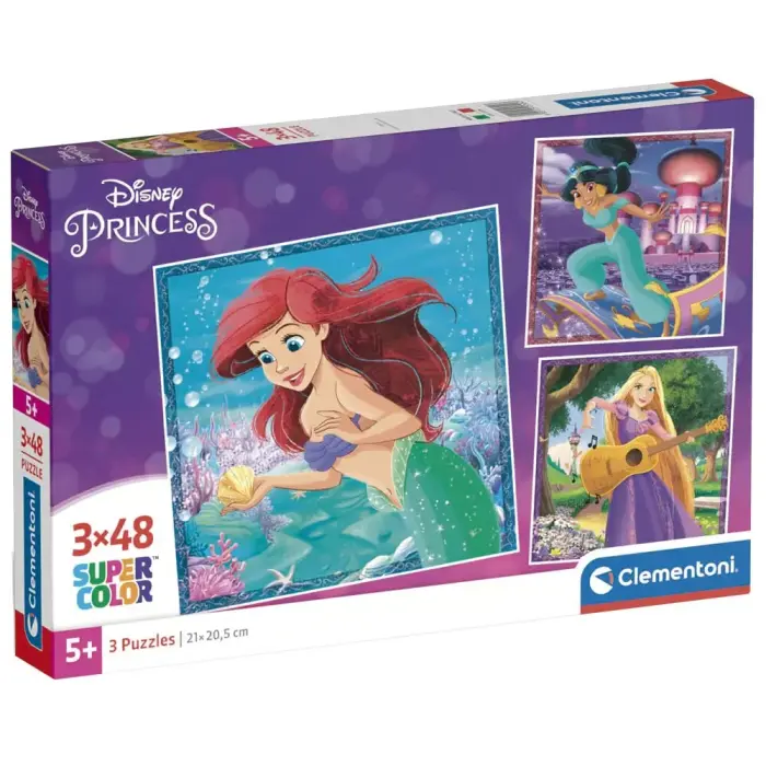 Disney Princess pusle 3x48 tk.