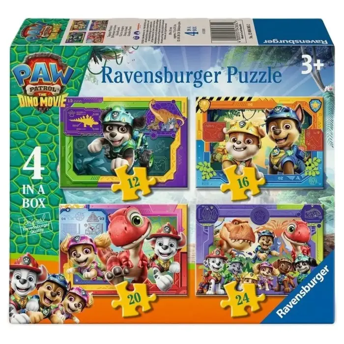 Paw Patrol Dino Movie puzzle 12-16-20-24tk