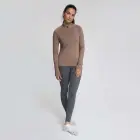 Rogelli ESSENTIAL mocha bėgimo džemperis L — Nuotrauka 2